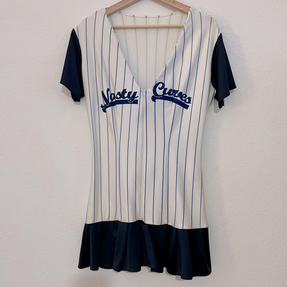 NWOT Nasty Curves 3 Wishes Halloween Costume Baseball Dress